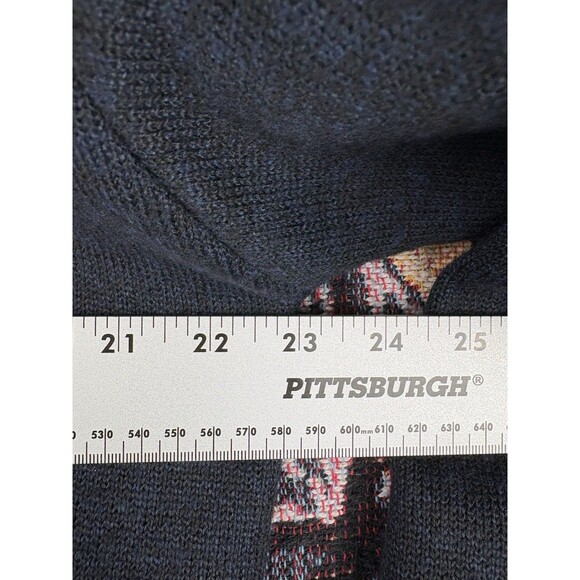 Six Lincoln New York Blue Men’s Sweater Size Large Blanket Lined Zip Up Soft - Picture 4 of 8